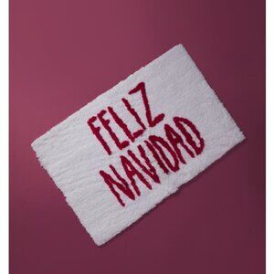 NEW! RAE DUNN 20x32 Feliz Navidad Christmas Bath Mat